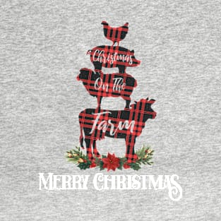 Merry Christmas From Xmas On The Farm T-Shirt